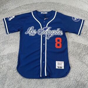Head Gear Classic Kobe Bryant Stitched Baseball Jersey Small Blue Crossover